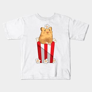 Hamster with Popcorn Kids T-Shirt